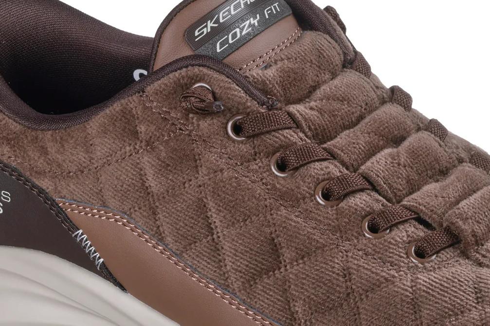 Zapatillas deportivas Skechers Slip-ins Contour Foam Cozy Fit Cordelux 232618 marrón para hombre
