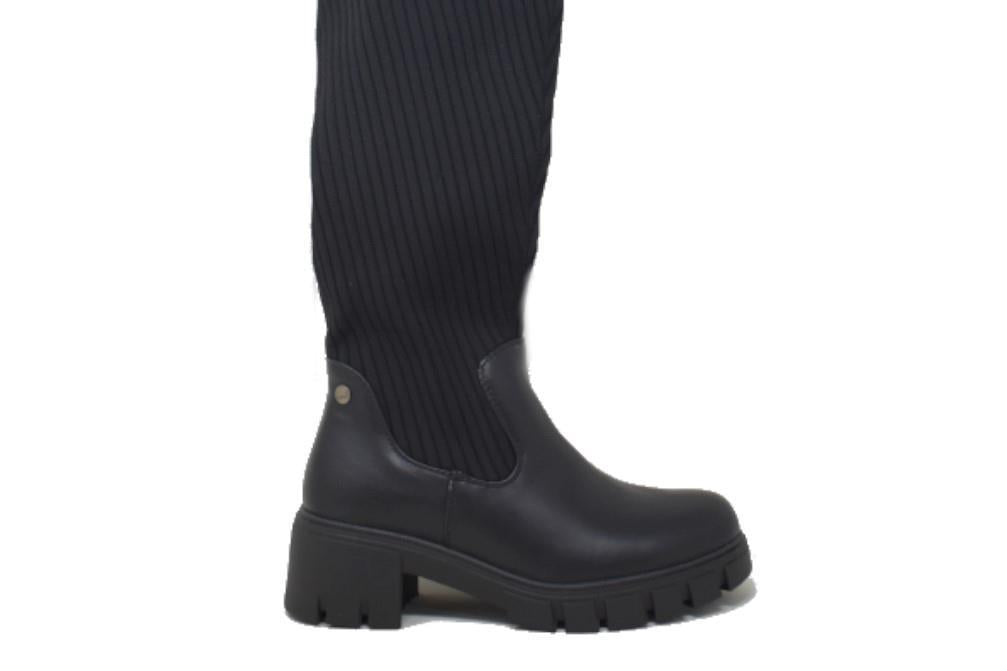 Botas altas calcetín Isteria 21243 en negro para mujer