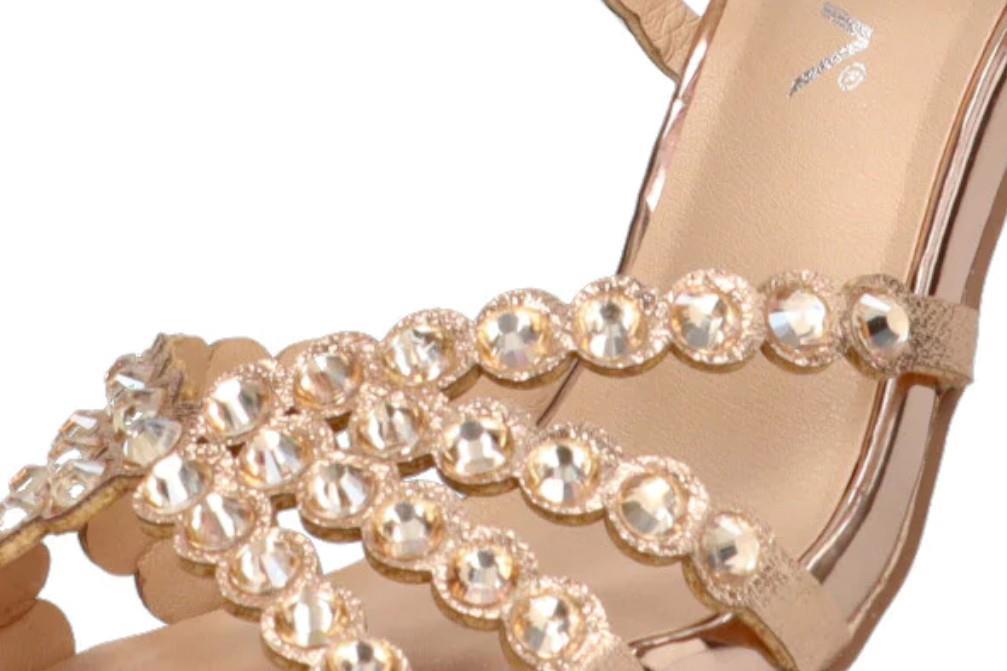 Sandalias de fiesta GOSSALBA Etika 90010 en oro para mujer