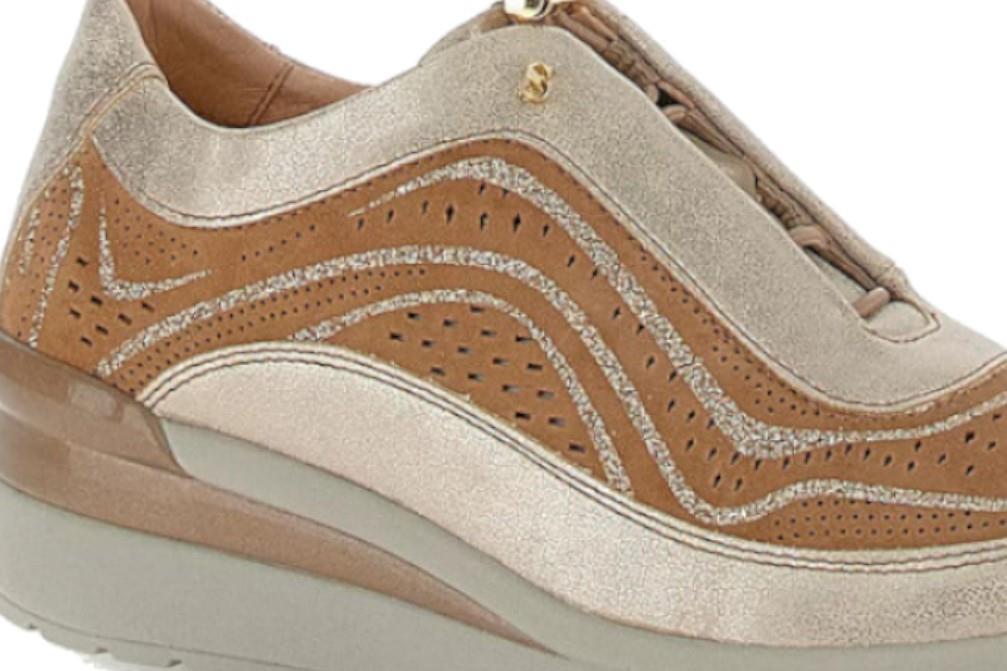 Zapatillas deportivas Stonefly CREAM 38 en marrón para mujer.