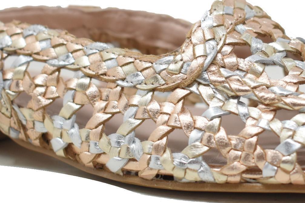 Zapatos destalonados Top 3 Shoes SF25413 en champán para mujer