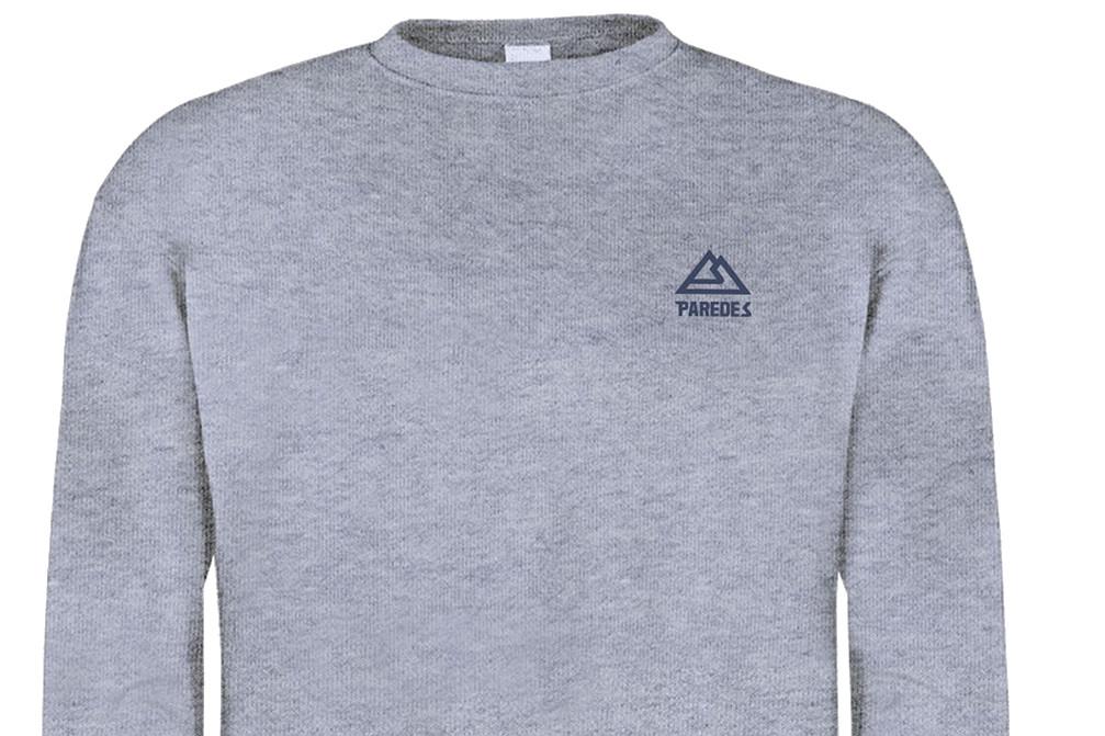 Sudadera Paredes TX0001 unisex Casiopea en gris