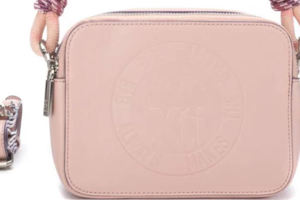 Bolso Bandolera para mujer XTI 184559 en beige – Diseño Efecto Piel con Cremallera