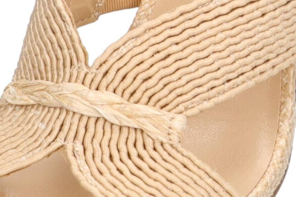 Mule de tacón etika 900015 en beige para mujer