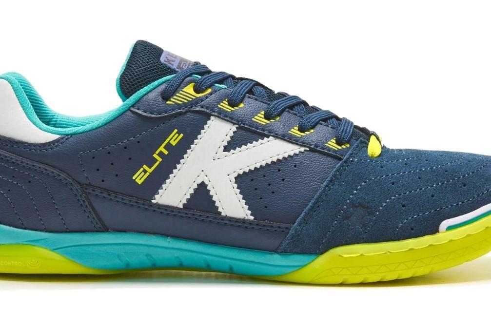 Zapatilla de Fútbol Sala Kelme Elite 55904 en color Marino y Lima para hombre