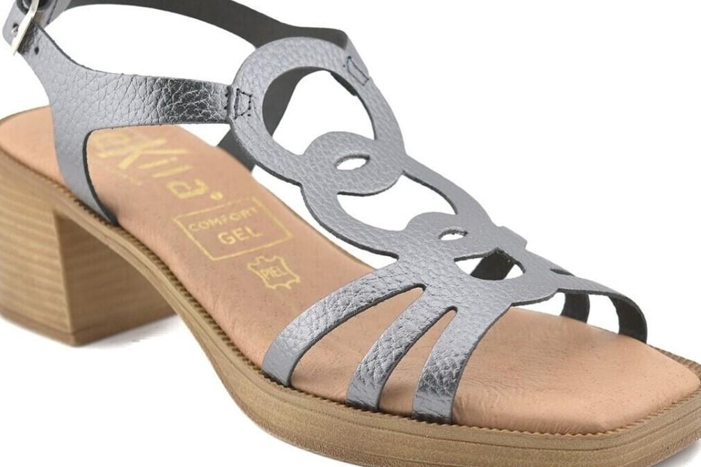 Sandalias Tekila 1010 en plomo para mujer