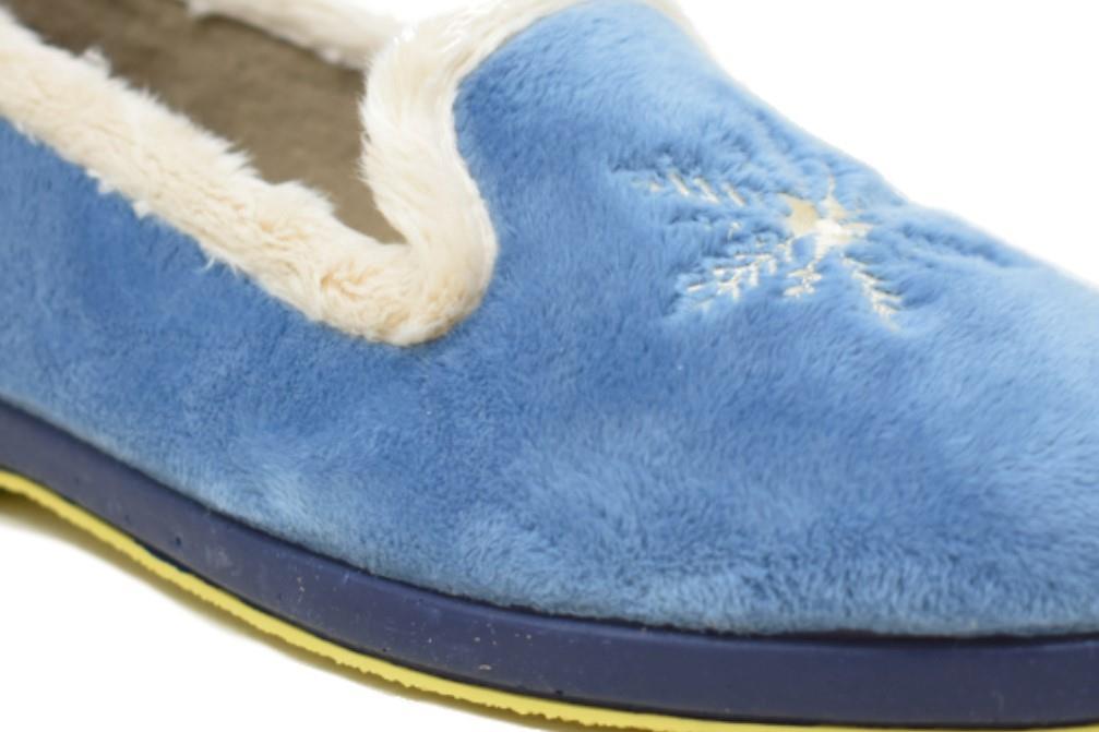 Zapatillas de casa Calusa 55 en azul para mujer