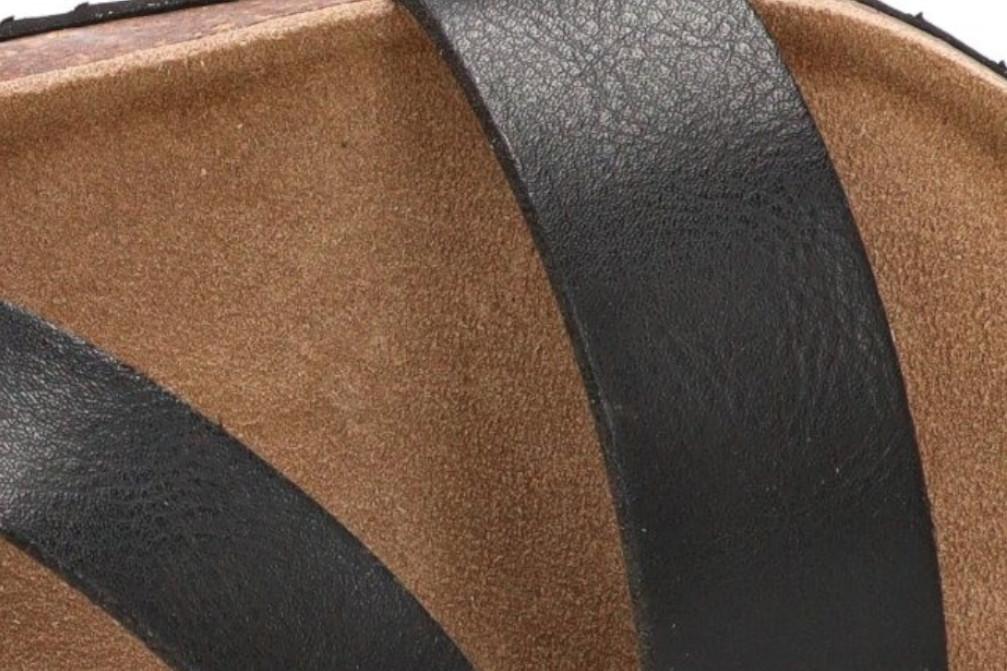 Sandalia Negra Hombre ETIKA 41021 Bio | Sandalia de Tiras con Hebilla