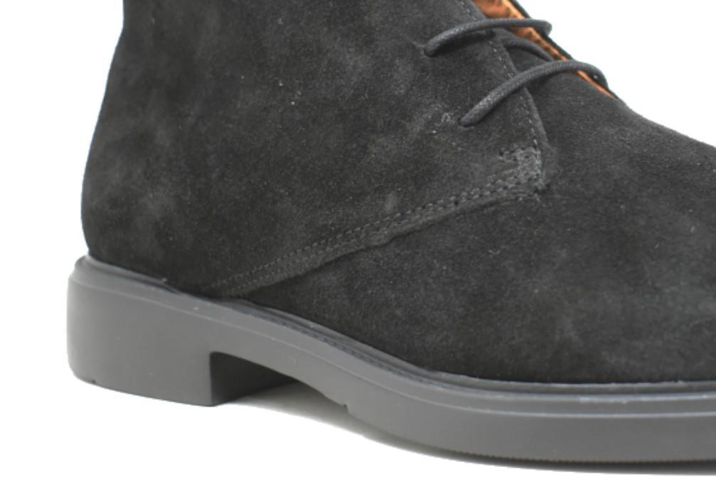 Botines de piel con cordones Angel Sansano 25000 GREENWICH para hombre en negro
