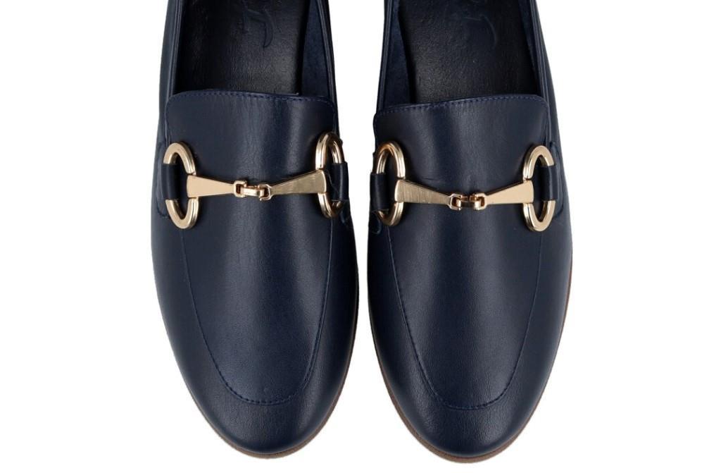 Mocasines de piel lisa Walk & Fly 35-48-700 A4