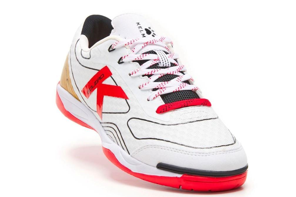 Zapatilla de Fútbol Sala Kelme Goleiro 55165 en color Blanco y Rojo para hombre