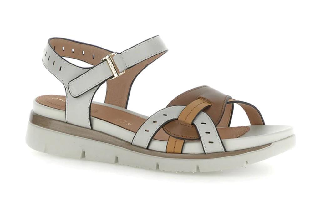 Sandalias planas Stonefly Elody 26 en blanco para mujer