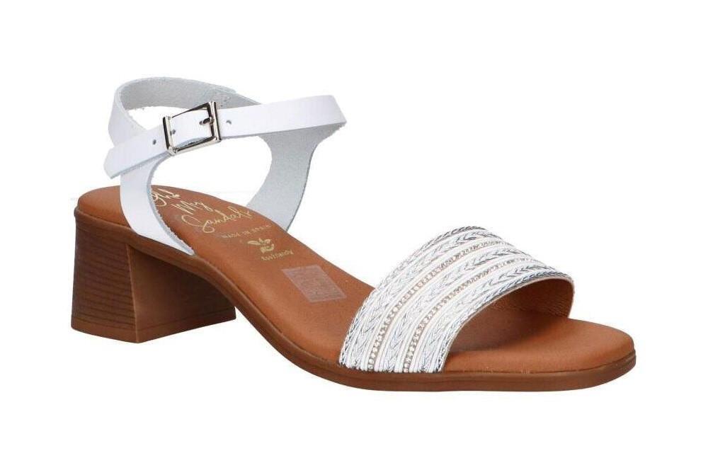 Sandalias de tacón Oh! my Sandals 5612 en blanco para mujer