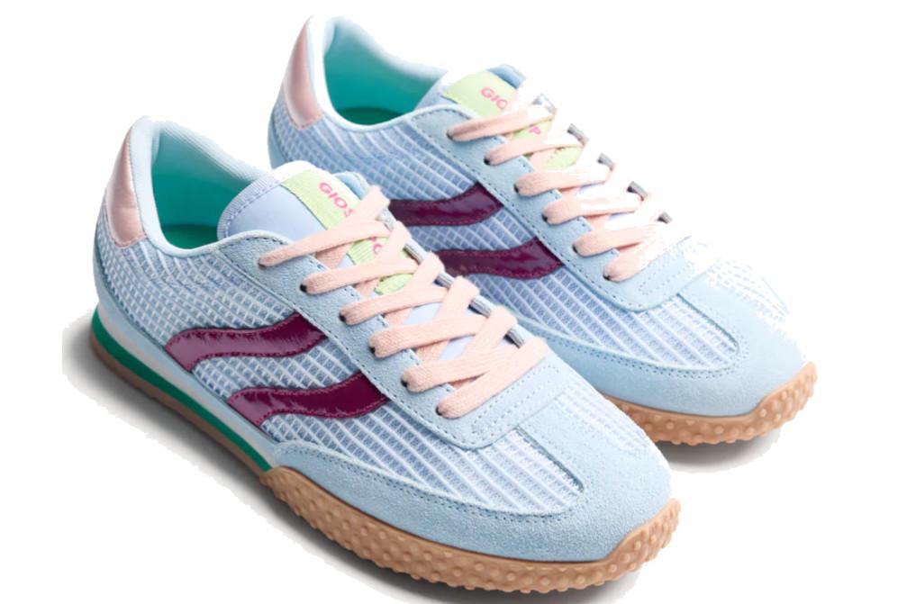 Zapatillas Gioseppo 78029 CHAKE azul de piel y rejilla | Sneakers cómodas mujer con plataforma