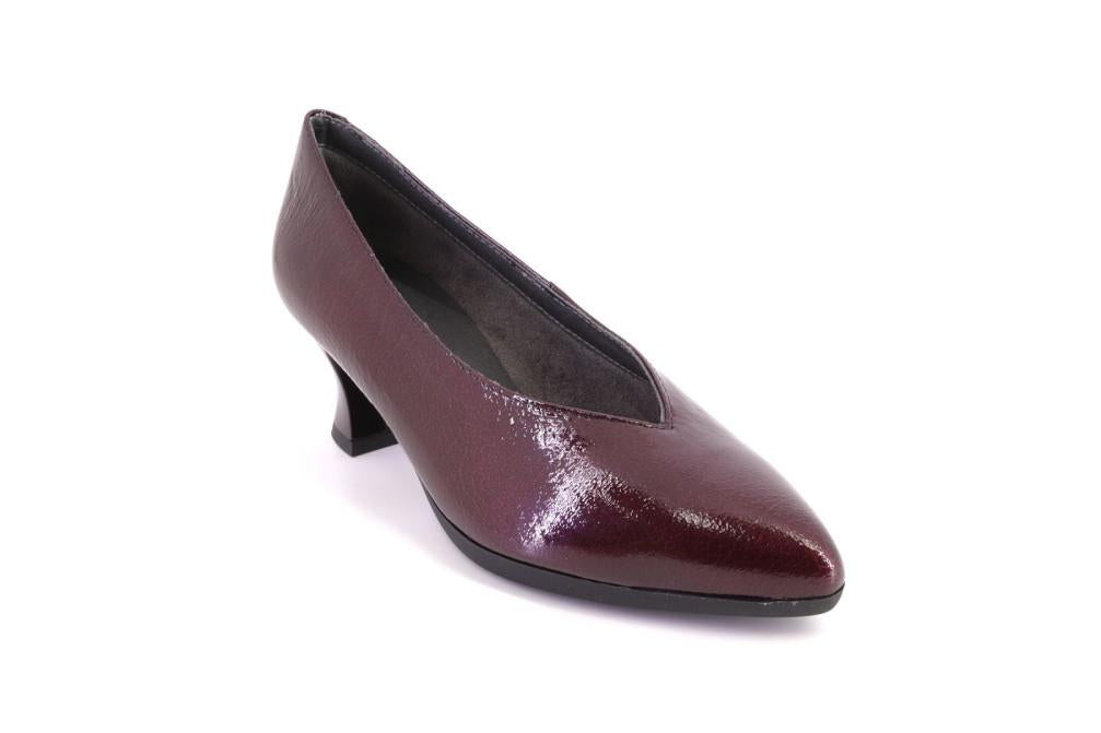 Zapatos de Tacón Pitillos 11681 Burdeos Mujer – Zapatos de fiesta Elegantes y Cómodos