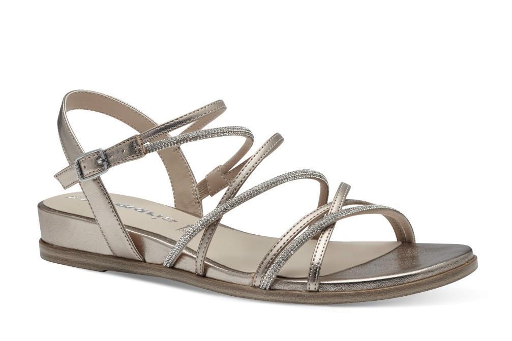 Sandalias Tamaris 1-28103-42 en oro para mujer