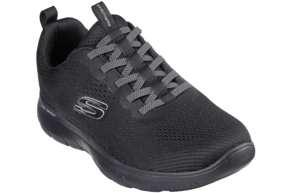 Zapatillas deportivas Skechers 232963 negras con elásticos para hombre