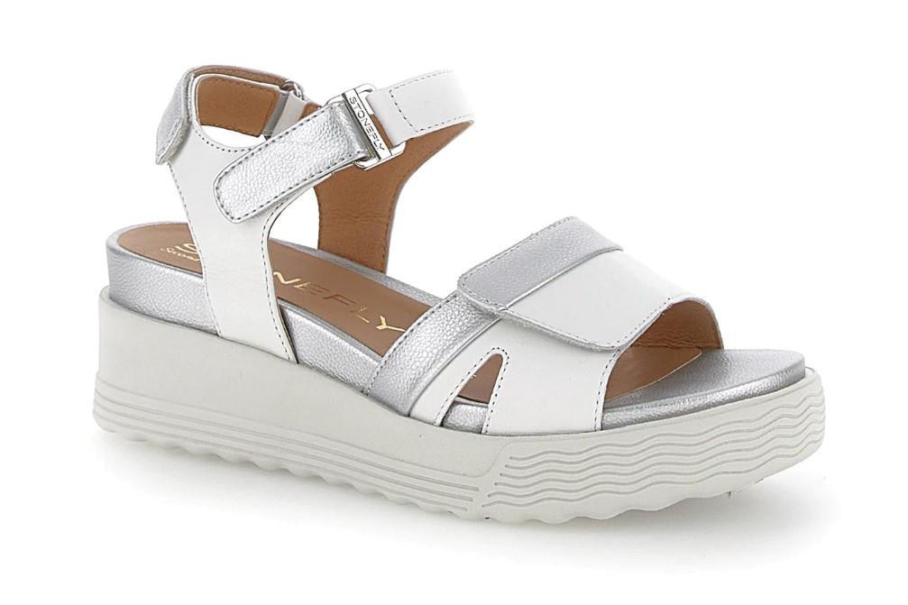 Sandalias con cuña Stonefly PARKY 26 en blanco para mujer