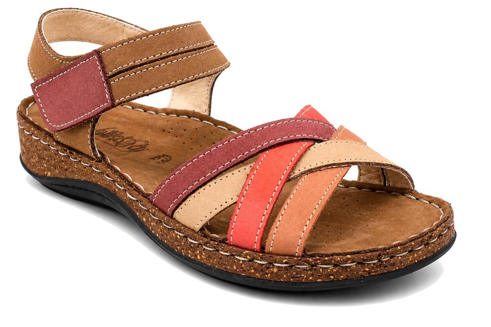 Sandalias bio Walk & Fly Mediterráneo 43170 expreso de piel para mujer