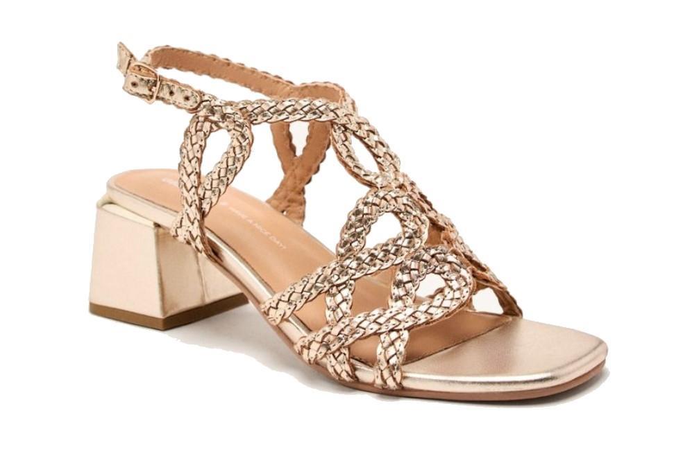 Sandalias Gioseppo CRESCENT 75451 en platino para mujer