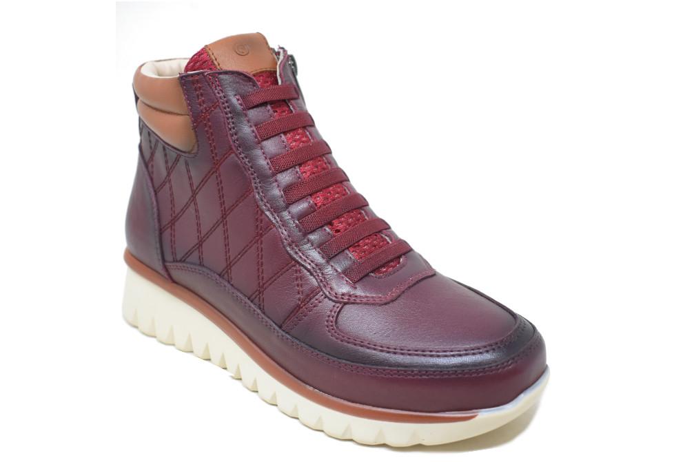 Botines deportivos Erase 4031 en color burdeos