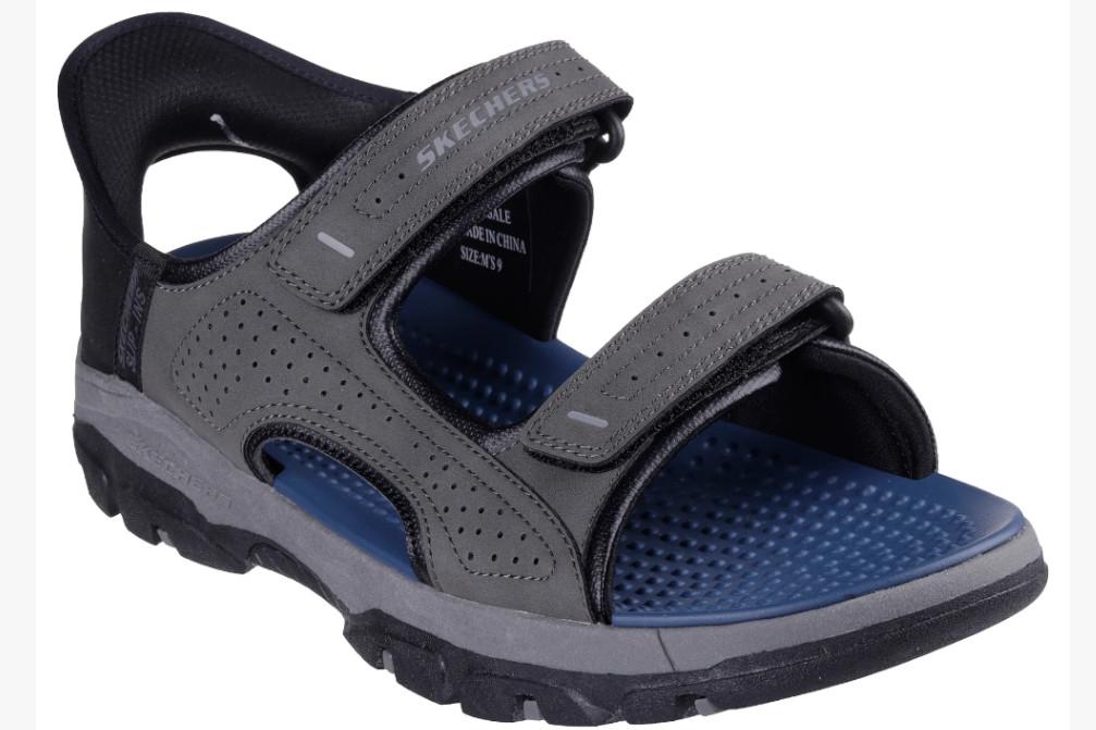 Sandalias Skechers Slip-Ins Relaxed Fit Tresmen Reece 205289 Gris Hombre | Cómodas y Ajustables