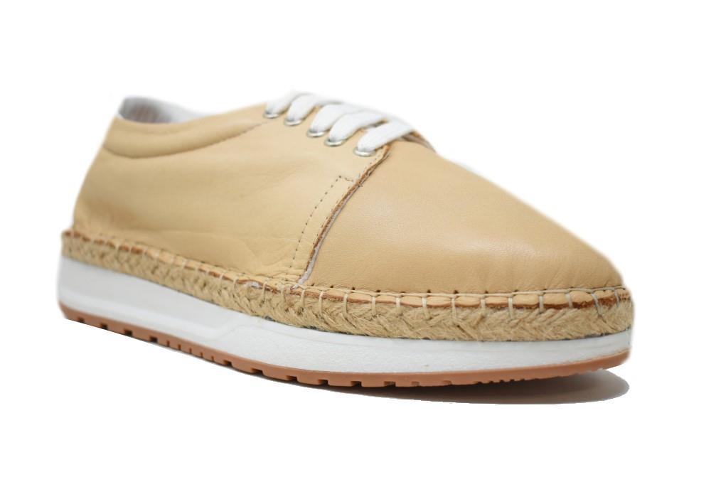 Zapatillas deportivas TOP3 22573 en beige para mujer