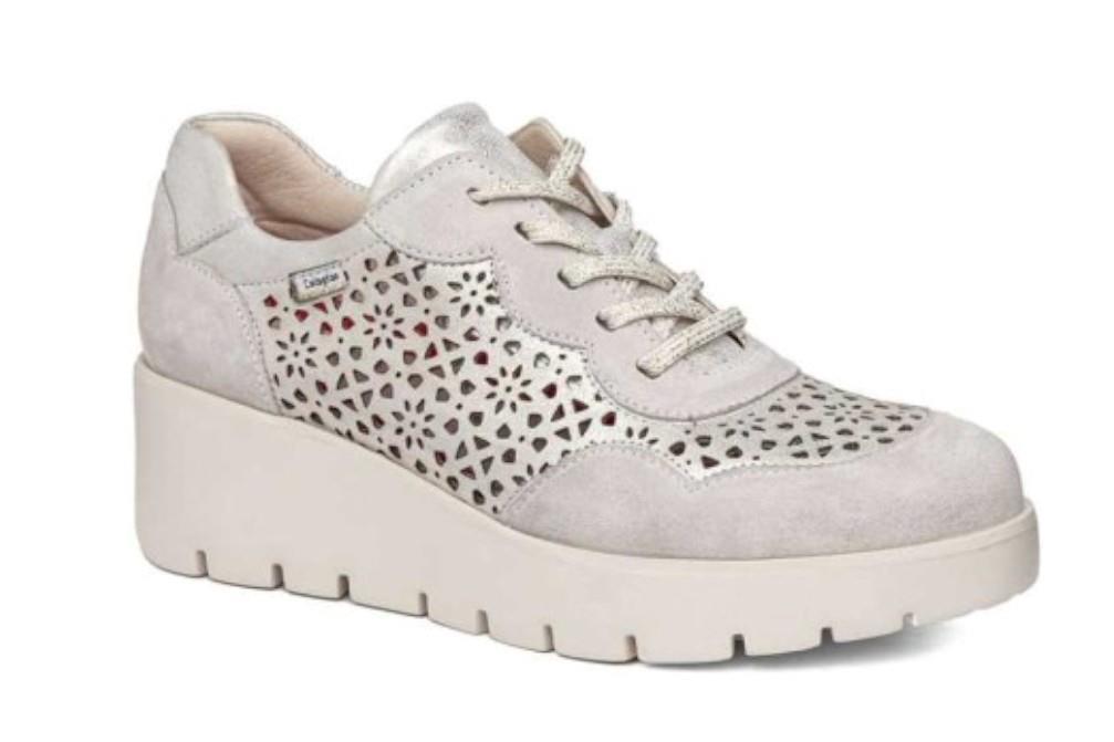 Zapatos deportivos Callaghan 32121 Amal en platino para mujer