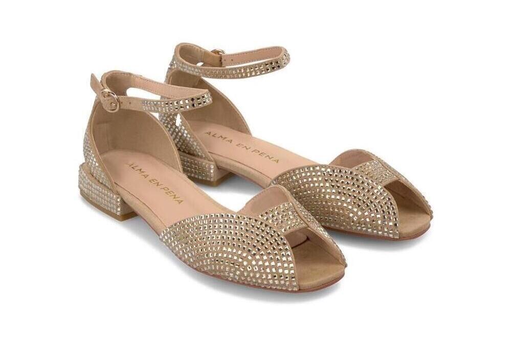 Bailarinas abiertas Alma en pena V2550401 en sand para mujer-Zapatos de fiesta
