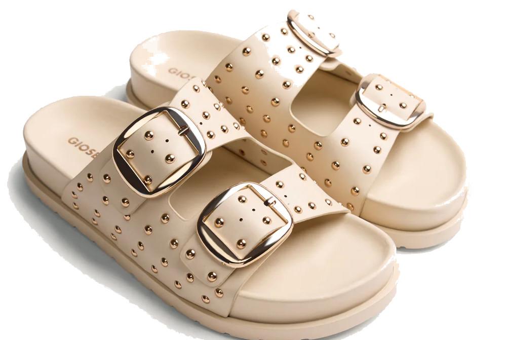 Sandalias planas Bio Gioseppo SHOREHAM 78376 en beige para Mujer con Plataforma y Hebillas