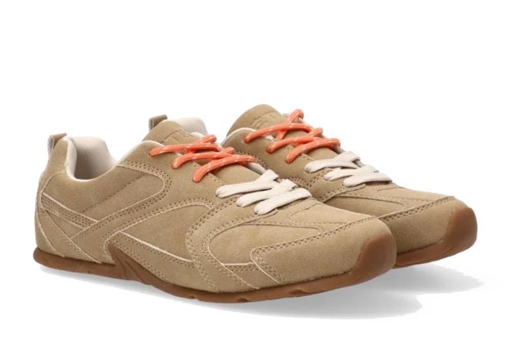 Zapatillas deportivas de mujer Etika Derby 50037 beige con cordones