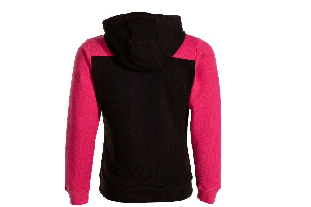 Sudadera con capucha Joma 500801 Park en negro y fucsia para niña