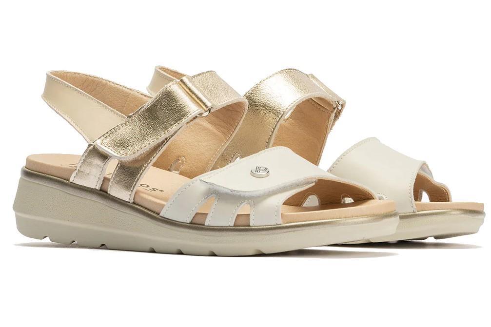 Sandalias cómodas Pitillos 20113 en beige para mujer