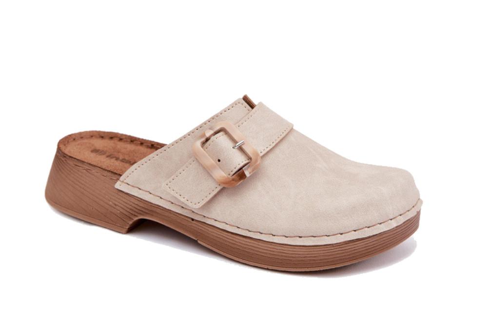 Zuecos Inblu TF000003 Marfil con Hebillas Ajustables para mujer