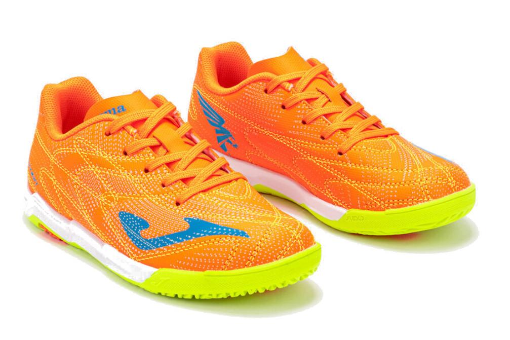 Zapatillas de fútbol sala Joma Evolution Jr 26 naranjas para niños