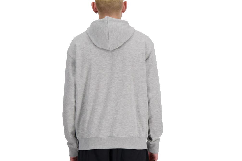 Sudadera con capucha New Balance MT41505 Gris Hombre Sport Essentials Fleece Logo Hoodie