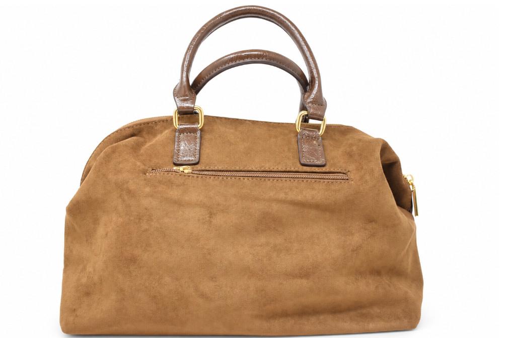 Bolso shopper Carmela 186253 en taupe para mujer de Serraje con Print Animal