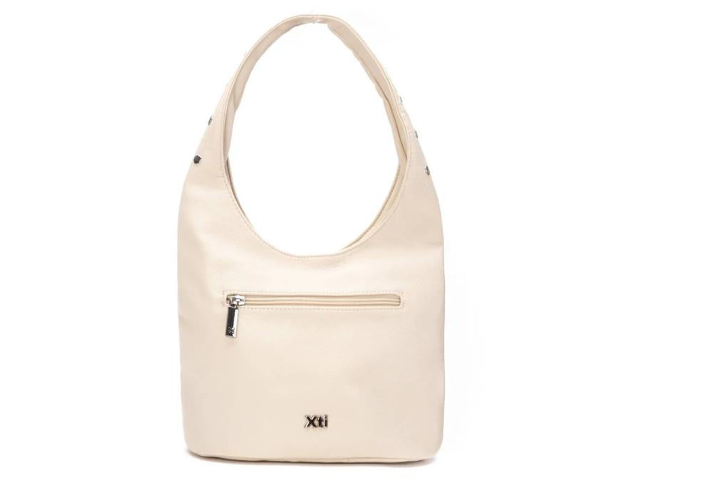 Bolso de hombro tipo shopper para mujer XTI 18456801 en beige