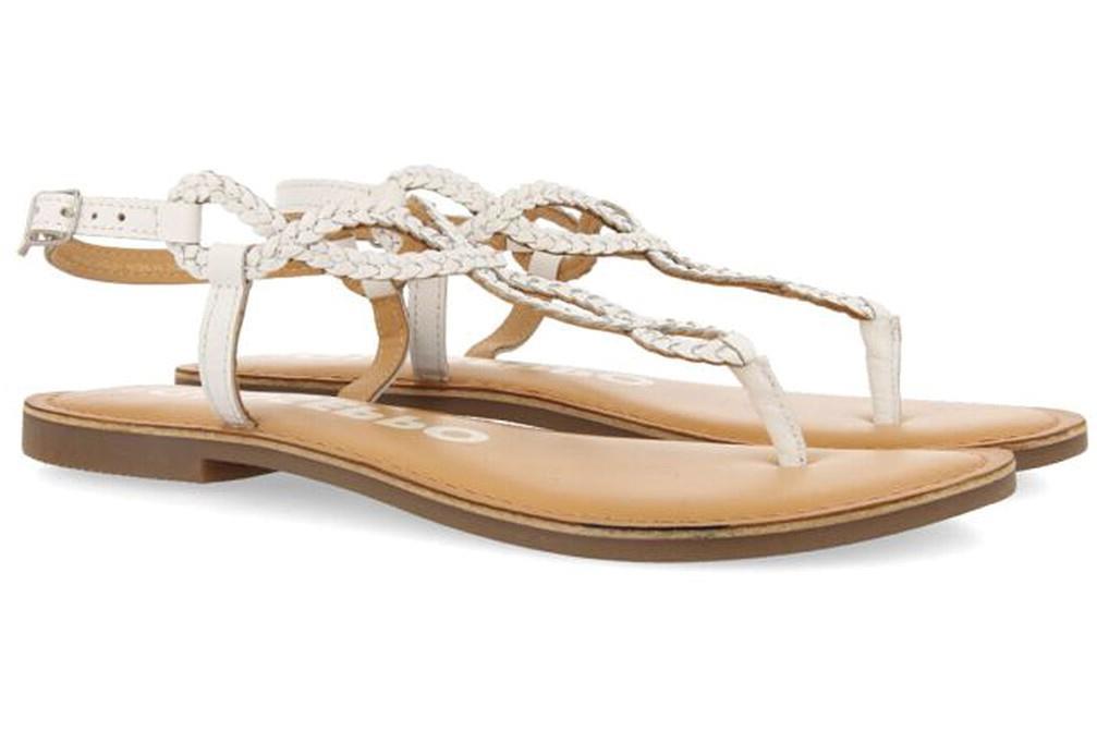 Sandalias planas de dedo Gioseppo Merignas 69111 en negro para mujer