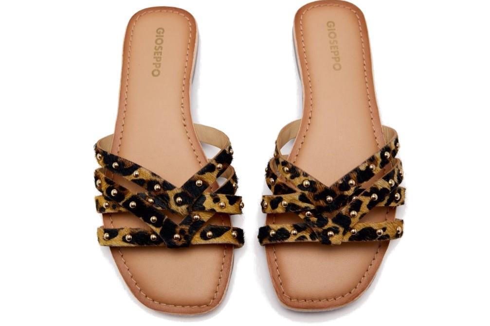 Sandalias planas Gioseppo ISABELLE 75422 en leopardo para mujer