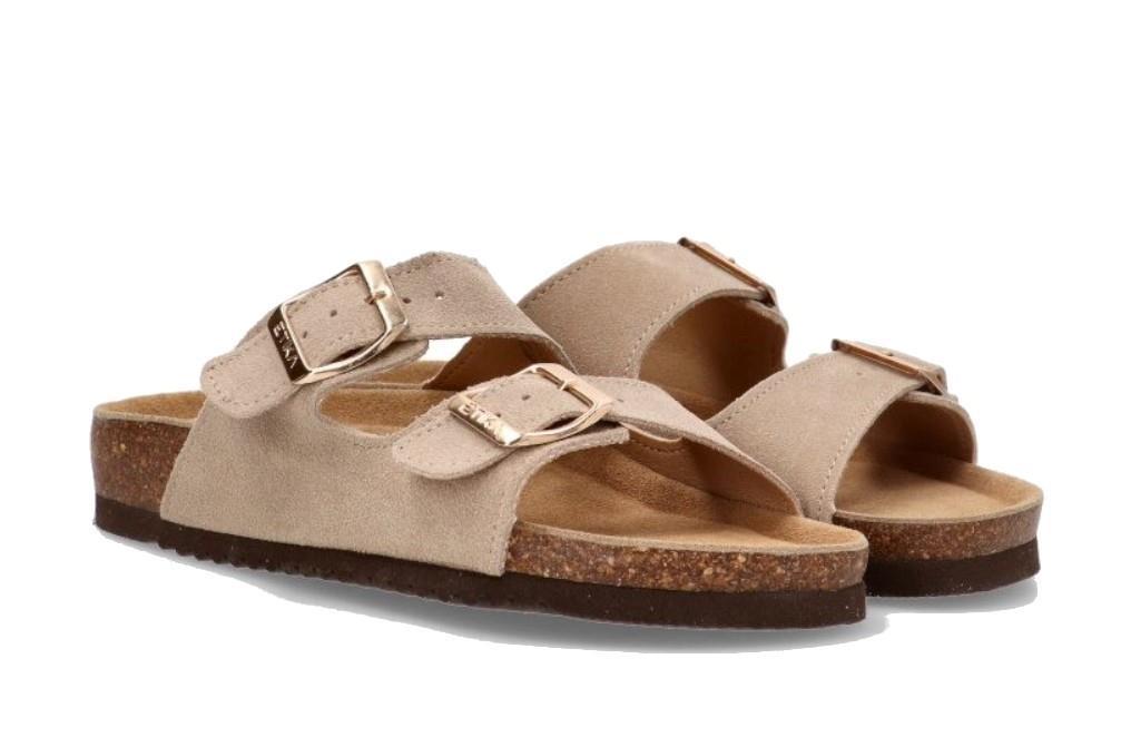 Sandalias bio Etika 10015 Arenal en beige para mujer