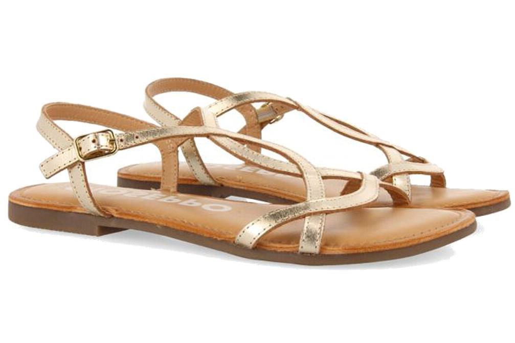 Sandalias planas Gioseppo Lamim 69113 en oro para mujer