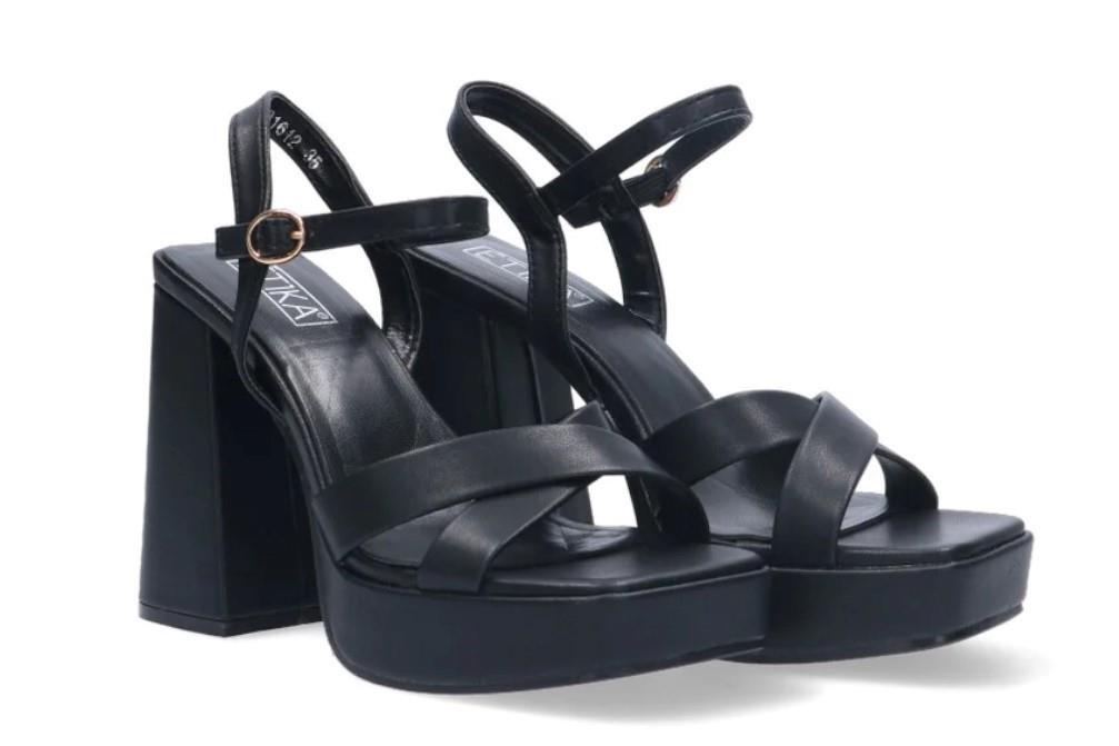 Sandalias de fiesta Etika ARINAGA 91612 para mujer en negro
