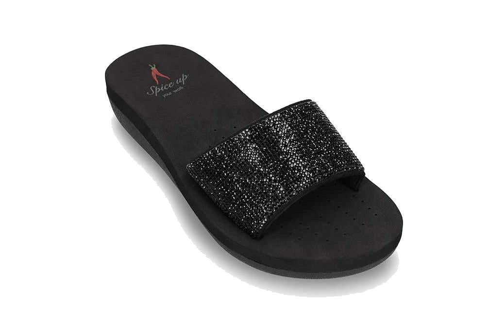 Chanclas de pala Spice Up Fennel SU25015 en negro para mujer