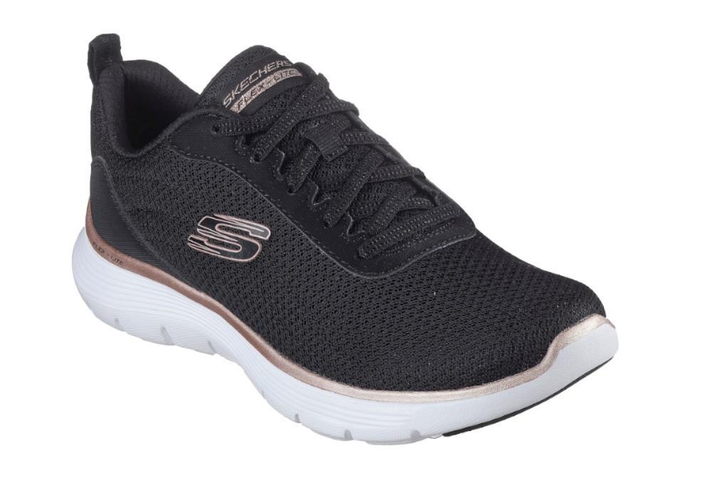 Zapatillas Skecheres Flex Appeal 5.0 - Uptake en negro para mujer