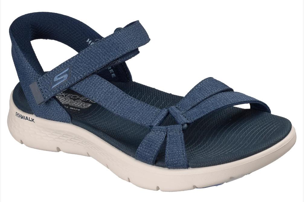 Sandalias Skechers Slip-Ins GO WALK Flex Sandal Illuminate 141481 azul marino Mujer | Deportivas, Cómodas y Ultraligeras