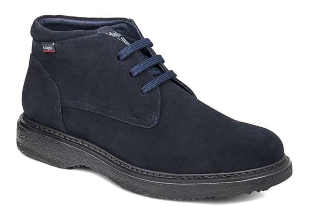 Botines con cordones Callaghan 12302 Free Crep en azul para hombre