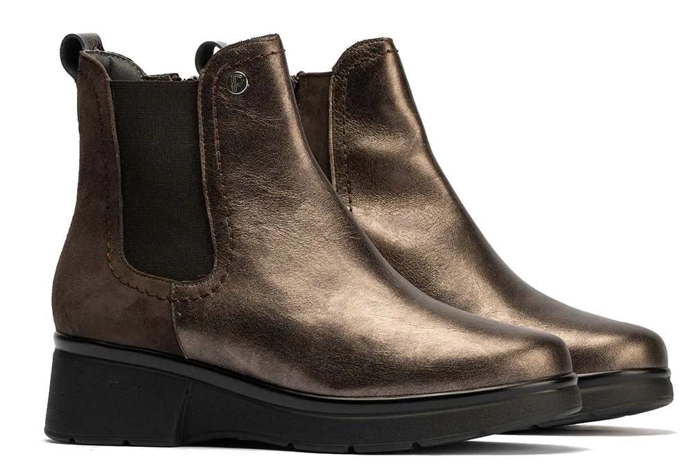 Botines chelsea Pitillos 10052 en marrón para mujer