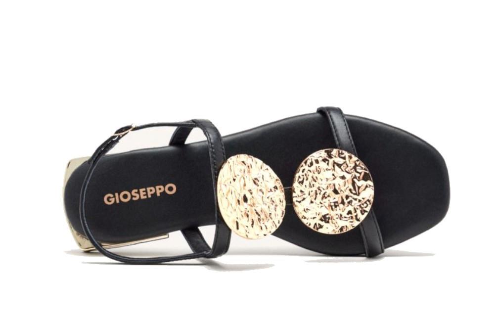 Sandalias planas Gioseppo Trofa 72364 en negro para mujer