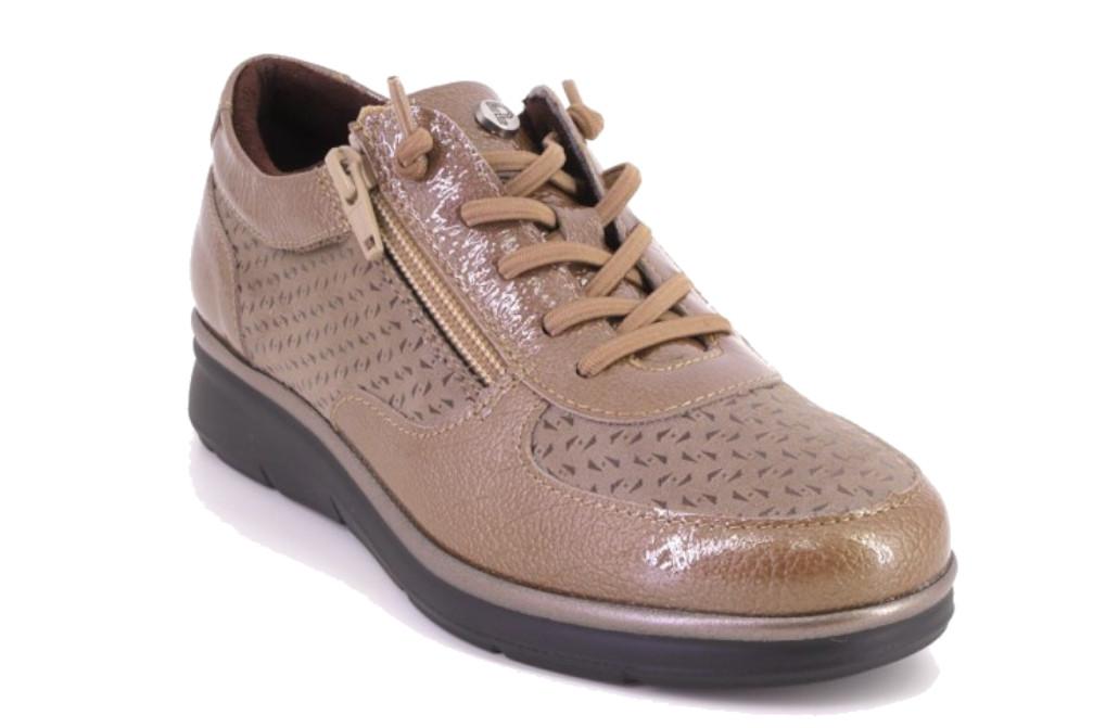 Zapatillas deportivas Casual Pitillos 11501 Topo Marrón Mujer – Zapatos Cómodos